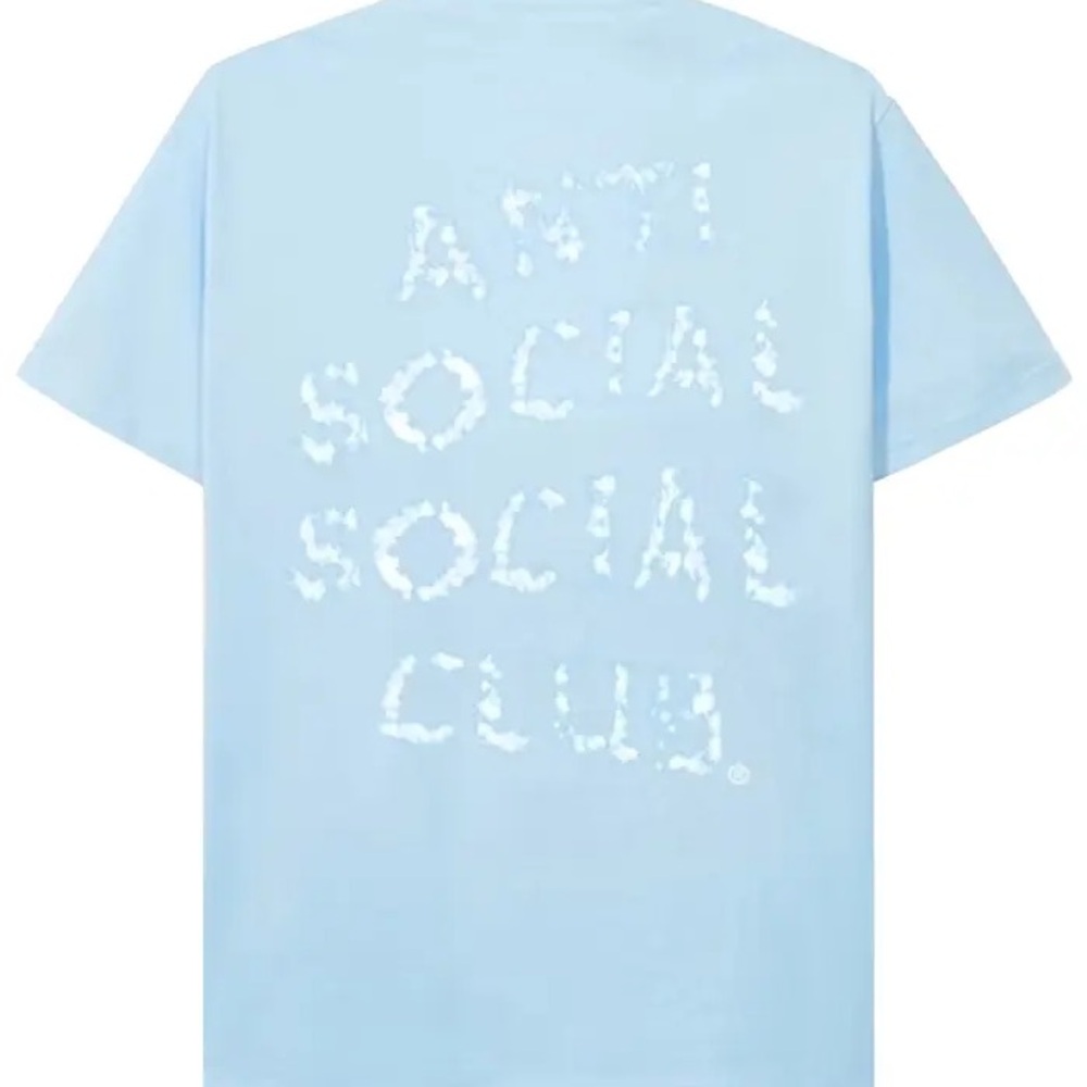 Anti Social Social Club Partly Cloudy Tee in Blue
